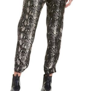 Gorgeous Snake Print Joggers. Excellent, like new! Silky and comfy. Large